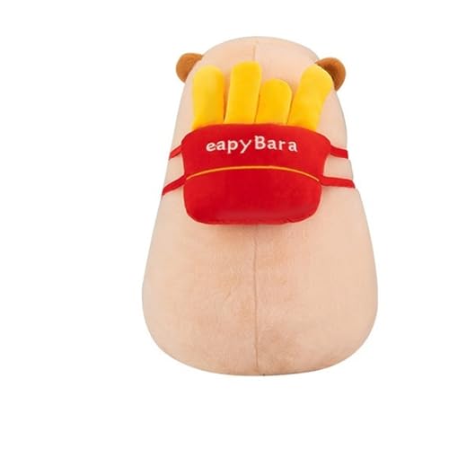 KUKUShining Weiches Capybara Plüschtier, Ultraweiches Stofftier for Kinder Und Erwachsene, Entzückendes, Kuscheliges Capybara-Kissen, Geschenk for Kinder(Frenchfries,50cm/19.7in) von KUKUShining