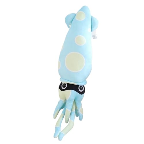 KUKUShining Weiches Cartoon-Tintenfisch-Plüschtier, Perfektes Kuscheltier für Kinder und Erwachsene, Geburtstage oder Besondere Anlässe(Blue,76cm/30in) von KUKUShining