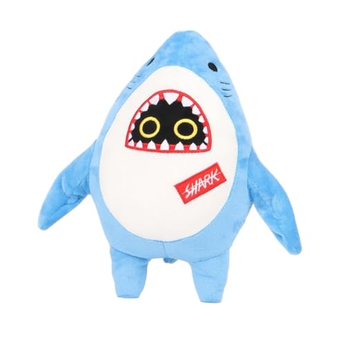 KUKUShining Zenless Zone Zero Bangboo Plüsch, 30CM Anime Charakter Plüsch Cartoon Spielzeug Puppe for Gamer ZZZ Fans Geschenke(Sharkboo) von KUKUShining