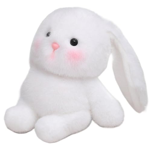 Kaninchen Plüsch, Weiches Kuscheltier Süßes Hase Stofftier Mit Hängeohren Weißes Kaninchen Plüschtier Spielzeug Für Handyständer Kaninchen Plüsch, Weiches Kuscheltier Süßes Hase Stofftier Mit Hängeohren Weißes Kaninchen Plüschtier Spielzeug Für Handyständer von KUKUShining