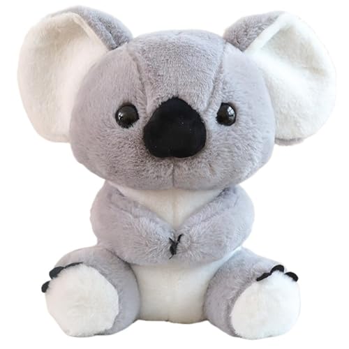 Koala Plüschtier, Kuscheliges Stofftier Lebensechte Süße Kinderkissen Flauschiges Weiches Plüschspielzeug Haustier Mädchen Jungen Babys(Gray,40cm/15.7in) von KUKUShining