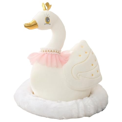 Schwan Plüschtier, Weiche Kuscheltier Prinzessinnen Schwäne Stofftier Puppe Mit Krone Plüsch Spielzeug Als Weihnachts Geburtstagsgeschenk Schwan Plüschtier, Weiche Kuscheltier Prinzessinnen Schwäne Stofftier Puppe Mit Krone Plüsch Spielzeug Als Weihnachts Geburtstagsgeschenk von KUKUShining