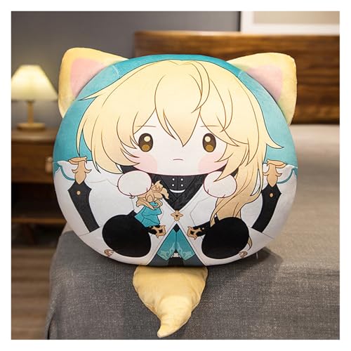 Star Rail Plüsch, Kawaii Anime Figur Schlüsselanhänger Puppe Weiches Honkai Entzückendes Plüschkissen for Gamer Fans Geschenke(Luo Cha,Keychain+Pillow) von KUKUShining