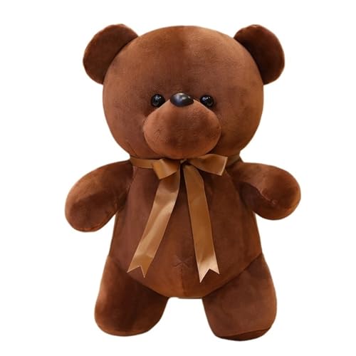 Weiches Teddybär Plüschtier, Süße Flauschige Stoffpuppe Tierplüschtiere Freundin Jungen Mädchen Kinder Weihnachten Geburtstag(Brown,23CM/9.05in) von KUKUShining