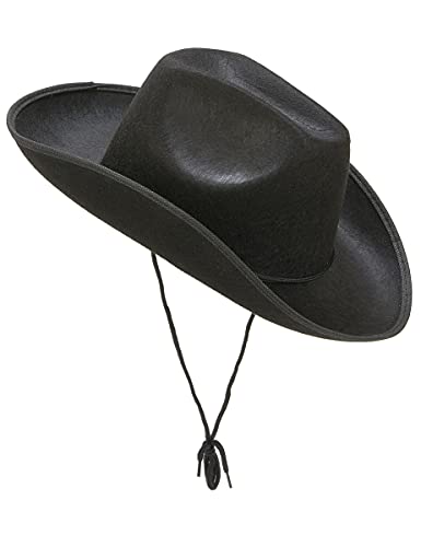 DEGUISE TOI VEGAOO - Cowboyhut für Erwachsene schwarz - Hut - Einheitsgröße - Schwarz - Accessoires - 100% Polyester - Carnaval von DEGUISE TOI