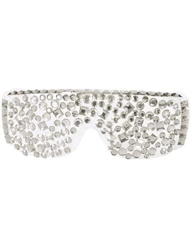 KULTFAKTOR GmbH Disco Brille Diamanten Weiss-Silber von KULTFAKTOR GmbH