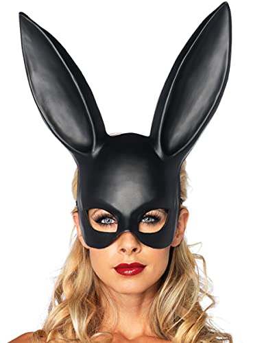 KULTFAKTOR GmbH Verruchte Bunny Halbmaske Hase schwarz Einheitsgröße von LEG AVENUE