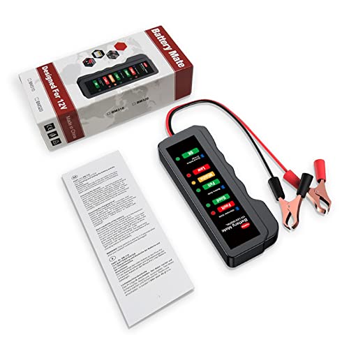 Autobatterietester, 12V-Batterie-Tester Auto-Batterie-Analysator Generator prüfen Batterie-Tester Checker Batterieladefehler Tester for Auto, Präzise und schnell von KUMIAN