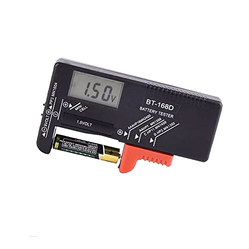 Autobatterietester, Akku digitaler Batterieprüfgerät LCD Kapazität anzeigen. Abs Portable Diagnostic Universal Tool Check AAA AA 9V / 1,5V Knopftester , Präzise und schnell(LCD Display) von KUMIAN