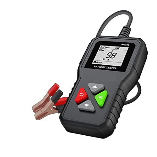 Autobatterietester, BM550. Autobatterieprüfgerät. 6V 12V 24V 100-2000 CCA 2 AH-220AH-Batteriesystem erkennen Auto-Batterieanalysator-Autobatteriewerkzeug Pk kw208, Präzise und schnell von KUMIAN