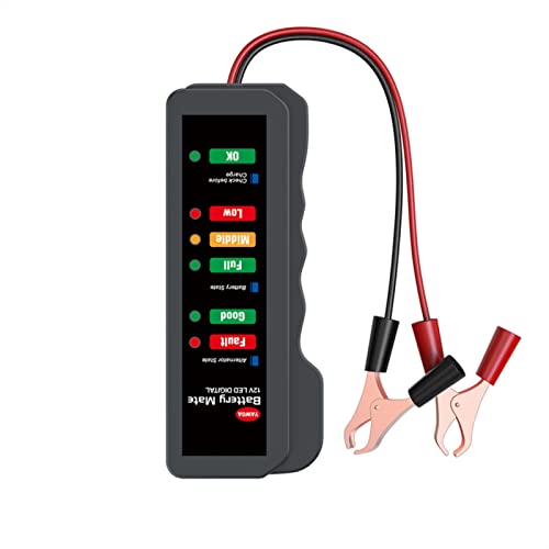 Autobatterietester, Batterieprüfgerät unterstützt 1 2V / 24V. Batterie-Tester-Generator-Status-Check-Car-Batterie-Tester-Ladegerät, Präzise und schnell(03) von KUMIAN