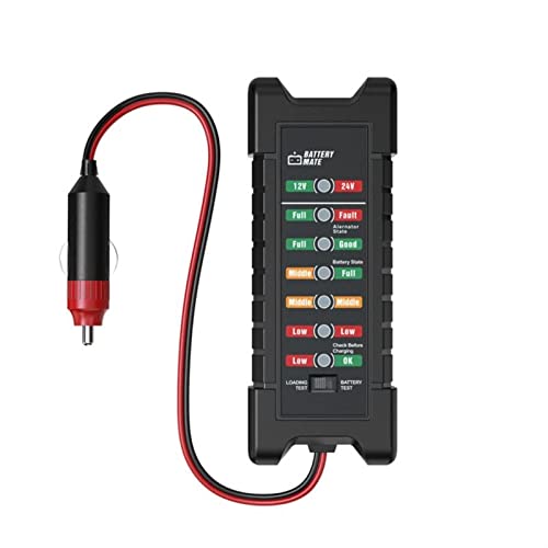 Autobatterietester, Batterieprüfgerät unterstützt 1 2V / 24V. Batterie-Tester-Generator-Status-Check-Car-Batterie-Tester-Ladegerät , Präzise und schnell(Cigarette Lighter) von KUMIAN