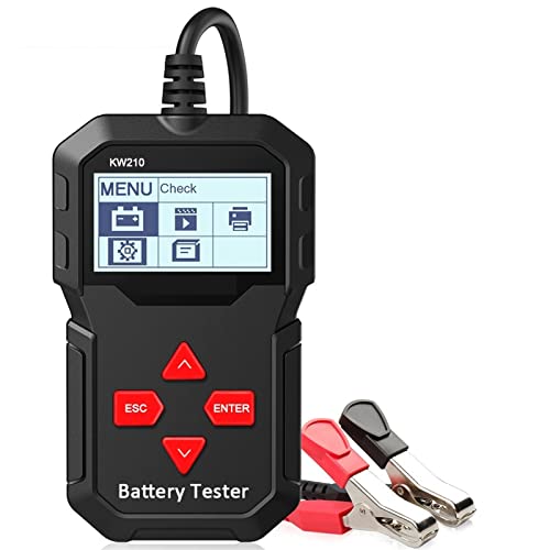 Autobatterietester, Batterietester Auto 12V-Test Kw210. Ladung Cremebing Auto Battery Tester Analyzer Batteriestrom Spannung Checker Tool, Präzise und schnell von KUMIAN