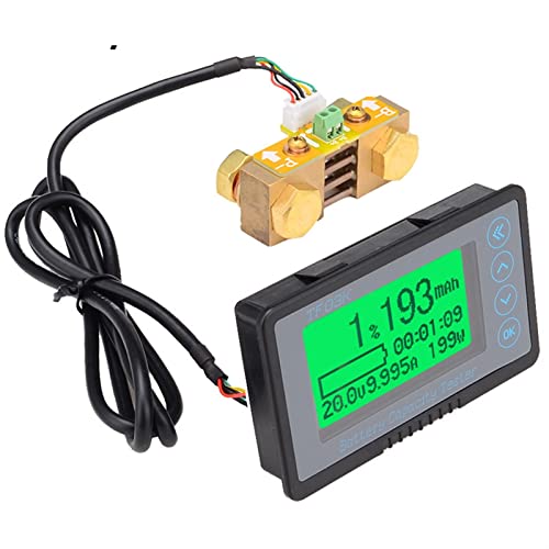 Autobatterietester, TF03K DC10 ~ 120V 50A / 100A / 350A / 500A Batteriekapazität Tester Spannung Stromanzeige Coulomb Counter WIHT 1M , Präzise und schnell(TF03K-A-350A) von KUMIAN