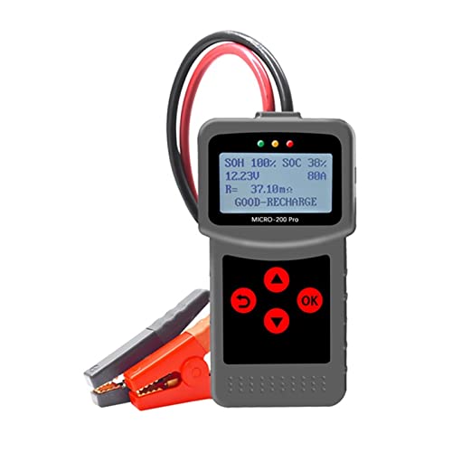 KUMIAN Autobatterietester, 12-Spannungsauto Motorrad Batterietester Digital Battery Analyzer Micro-200 Pro Motorrad Automotive Auto Diagnosewerkzeug, Präzise und schnell von KUMIAN