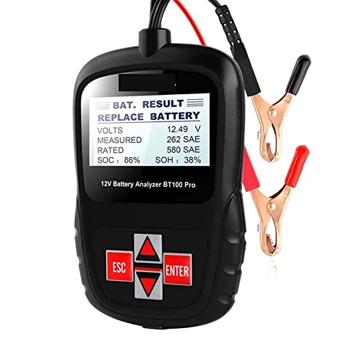 KUMIAN Autobatterietester, BT100 6V 12V. Autobatterieprüfgerät for Überflutete AGM Gel 100. bis 110. 0cca 200ah. Batteriegesundheitsanalysator-Diagnosewerkzeug, Präzise und schnell von KUMIAN