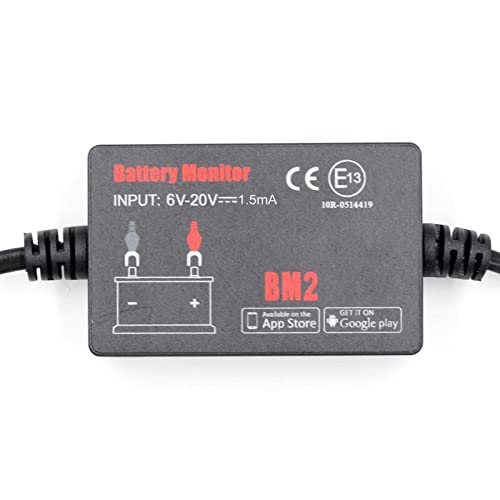 KUMIAN Autobatterietester, BT4.0 12V. Batterieprüfbatterie-Batterie-Monitor-Autobatterieanalysator-Monitor-Aufladung Cranking-Testspannungsprüfung Smartphone APP, Präzise und schnell von KUMIAN