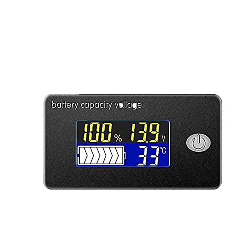 KUMIAN Autobatterietester, Batteriekapazitätsanzeige 1 2V 24V 36V 48V 60V 72V 10-100V Li-Ion-Blei-Säure-Batterie-Tester mit LCD Temperaturspannungsmesser, Präzise und schnell von KUMIAN