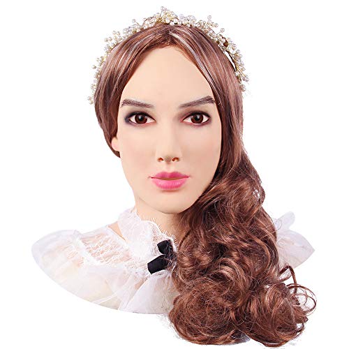 KUMIHO Silikon Maske Realistische Weibliche Masken Halloween Maske Ostern Weihnachtsmasken Cosplay Männlich zu Weiblich für Crossdresser Transgender-Vierte Generation-Beatrice-2 von KUMIHO