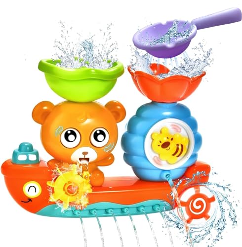 Badewannenspielzeug Wasserspielzeug Spielzeug Kinder Spiele Badespielzeug Kinderspielzeug Junge Geschenk Mädchen Kinderspiele Geburtstagsgeschenk Spiel Sensorik Toys Babyspielzeug ab 1 2 3 4 5 Jahr von KUOL-KIDS