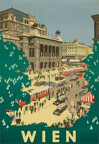 2000 Teile City Retro Reisekunst-Poster Puzzle für Lernspielzeug für Erwachsene und Familien Xq596Zy 70x100CM von KUTDE