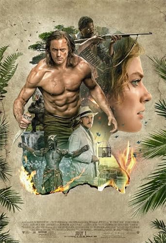 Puzzle 1000 Teile Tarzans Filmplakat für Erwachsene und Familien, Dekompressionsspielzeug, Gt137Zw, 38 x 52 cm von KUTDE