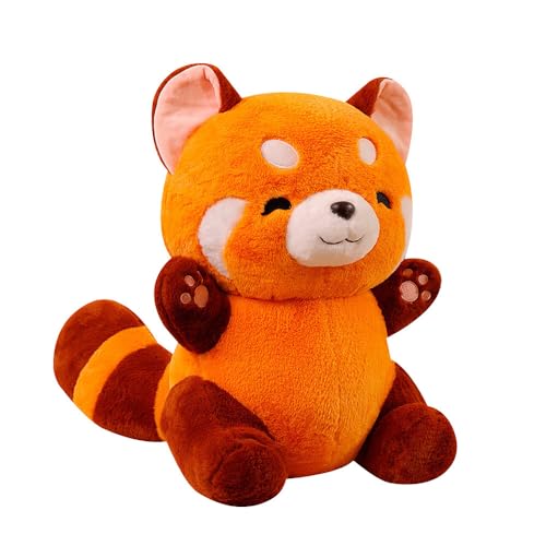 KUWUNG Roter Panda Kuscheltier, Red Panda Plush Kawaii Panda Plüschtier, Flauschiger Stofftier Panda Stofftier Plüsch, Kuscheltier waschbär, Kuscheliger Panda Plüsch, Panda Puppen Kissen von KUWUNG