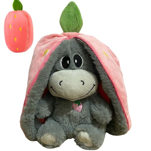 KUWUNG Schlafender Plüsch Esel, Atmendes Kuscheltier, Unsichtbarer Klettverschluss zum Einfachen Abnehmen und Waschen, Esel Spielzeug Stressabbau Stofftier KUWUNG Schlafender Plüsch Esel, Atmendes Kuscheltier, Unsichtbarer Klettverschluss zum Einfachen Abnehmen und Waschen, Esel Spielzeug Stressabbau Stofftier von KUWUNG