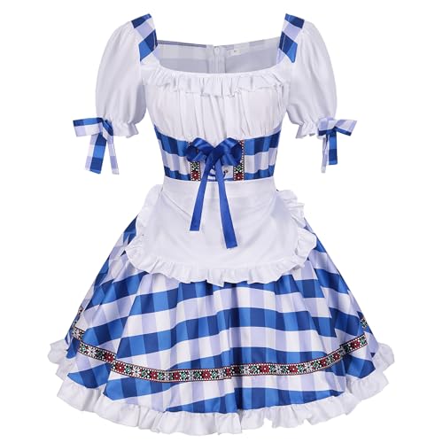 Frau Oktoberfest Kleid + Schürze Set Deutsch Bayerisch Bier Eng Kleid Halloween Karneval Kostüm von KWCLTH