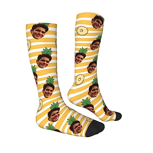 KWCLTH Weihnachten Spaß benutzerdefinierte Socken mit Gesicht Personalisierte lustige Socken Benutzerdefinierte Socken Geschenke von KWCLTH