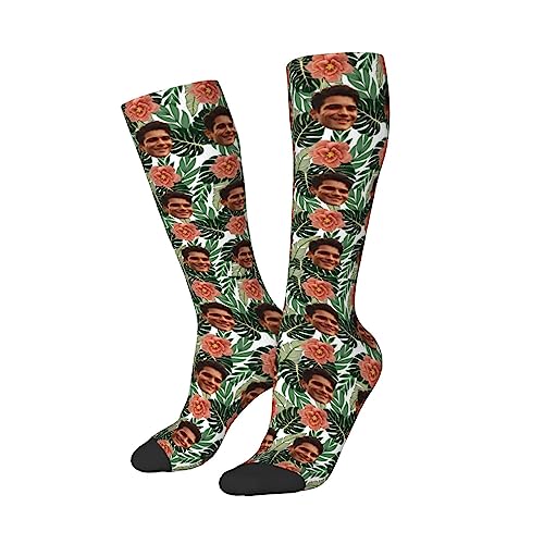 KWCLTH Weihnachten Spaß benutzerdefinierte Socken mit Gesicht Personalisierte lustige Socken Benutzerdefinierte Socken Geschenke von KWCLTH