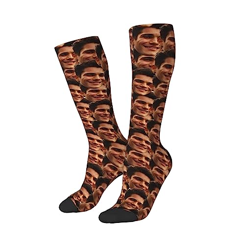 KWCLTH Weihnachten Spaß benutzerdefinierte Socken mit Gesicht Personalisierte lustige Socken Benutzerdefinierte Socken Geschenke von KWCLTH