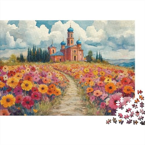 1000pcs (75x50cm) Aquarellmalerei Puzzle Landschaft Pattern DIY-Puzzle Für Erwachsene von KWFYBEHZ