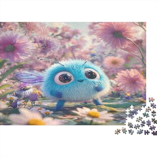 1000pcs (75x50cm) Blaue Biene Puzzle Blume Kingdom DIY-Puzzle Für Erwachsene von KWFYBEHZ