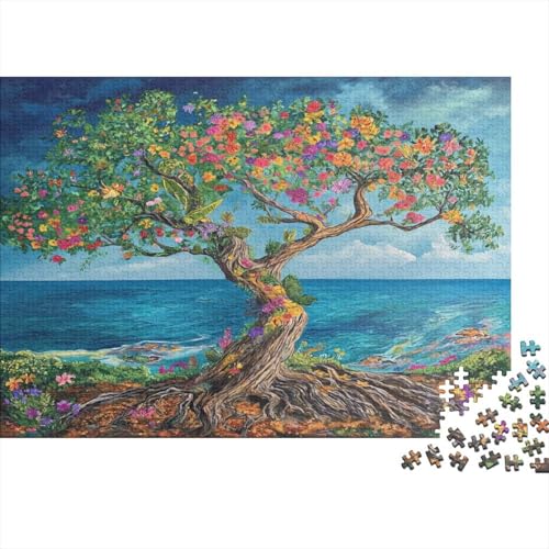 Baum Rätsel Für Erwachsene |Abstrakt| 1000pcs (75x50cm) Puzzles Lernspiele Home Decor Puzzles von KWFYBEHZ