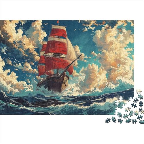 Boot Rätsel Für Erwachsene |Abstrakt| Familienspaß-Puzzles 1000pcs (75x50cm) Erwachsene von KWFYBEHZ