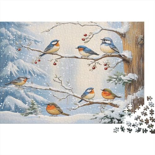 Cartoon Rätsel Für Erwachsene |Winter Wild Tiers| 1000pcs (75x50cm) Puzzles Lernspiele Home Decor Puzzles von KWFYBEHZ