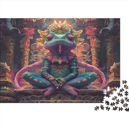 ChamäLöwen Puzzle 1000pcs (75x50cm) Erwachsene Abstrakt Puzzle,Home Decor von KWFYBEHZ