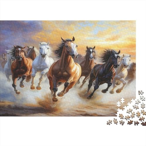 DIY Puzzles 1000pcs (75x50cm) Für Erwachsene Mehrere schöne Horsee Puzzles Für Erwachsene Puzzle-Lernspiele Tiere von KWFYBEHZ