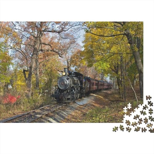 Dampflokomotive Rätsel Für Erwachsene |Zug| 1000pcs (75x50cm) Puzzles Lernspiele Home Decor Puzzles von KWFYBEHZ