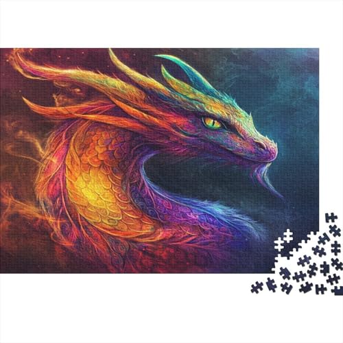 Female Drache 1000pcs (75x50cm) Puzzle Für Erwachsene Bunt Rätsel,Schwieriges Rätsel,DIY Geschicklichkeitsspiele Für Die Ganze Familie von KWFYBEHZ