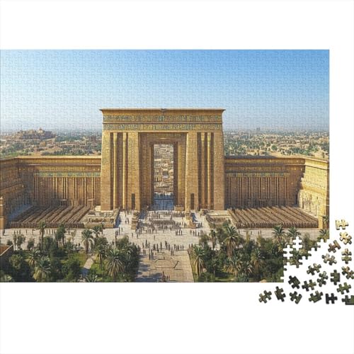 Gyptischer Palast Rätsel Für Erwachsene |Ancient Architektur| 1000pcs (75x50cm) Puzzles Lernspiele Home Decor Puzzles von KWFYBEHZ