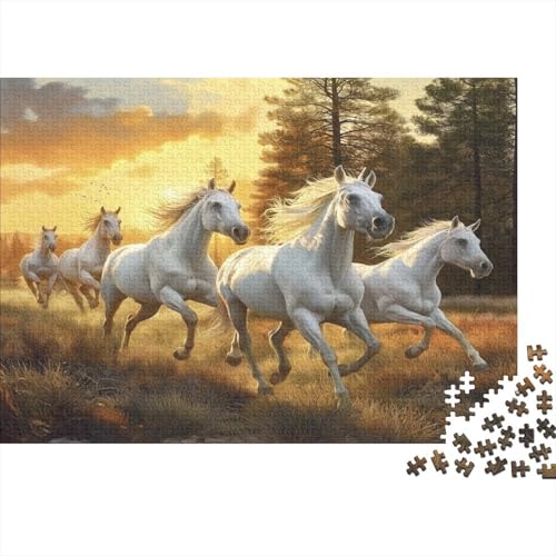 Horses Rätsel Für Erwachsene |Tier| 1000pcs (75x50cm) Puzzles Lernspiele Home Decor Puzzles von KWFYBEHZ