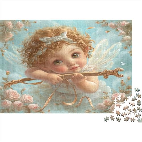 Lockenengel Rätsel Für Erwachsene |Holzbogen| 1000pcs (75x50cm) Puzzles Lernspiele Home Decor Puzzles von KWFYBEHZ