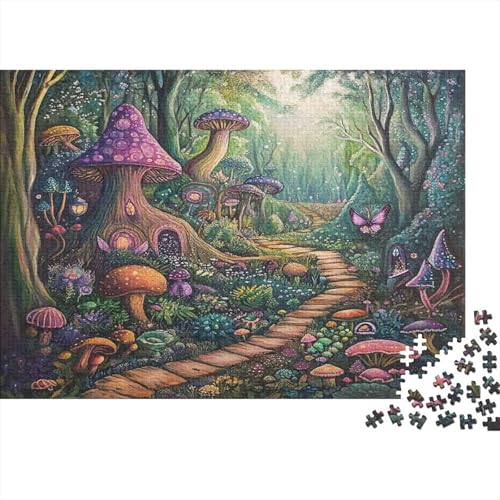 Magic Wald Rätsel Für Erwachsene |Pilzs Butterflies| 1000pcs (75x50cm) Puzzles Lernspiele Home Decor Puzzles von KWFYBEHZ