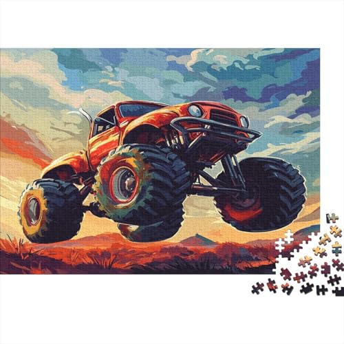 MonsterLKW Rätsel Für Erwachsene |Cartoon-Stil| 1000pcs (75x50cm) Puzzles Lernspiele Home Decor Puzzles von KWFYBEHZ