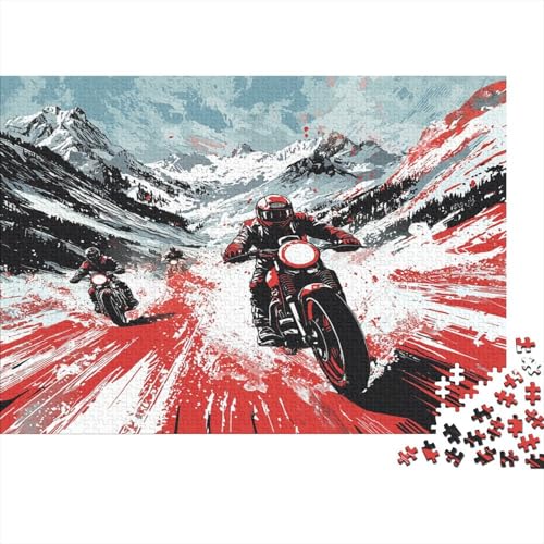 Motorrad - Pop-Art Sport Style 1000pcs (75x50cm) Puzzle Für Erwachsene Geschicklichkeitsspiel-Rätsel von KWFYBEHZ