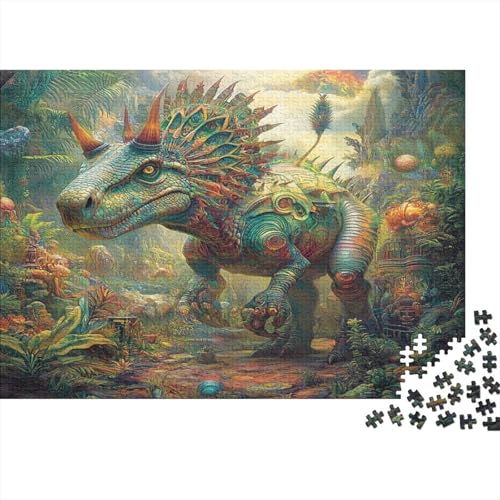 Pflanzen aus der Dinosaurierierierzeit,Rätsel Für Erwachsene 1000pcs (75x50cm),Herausforderungsspiele Alien Dinosaurierierier von KWFYBEHZ