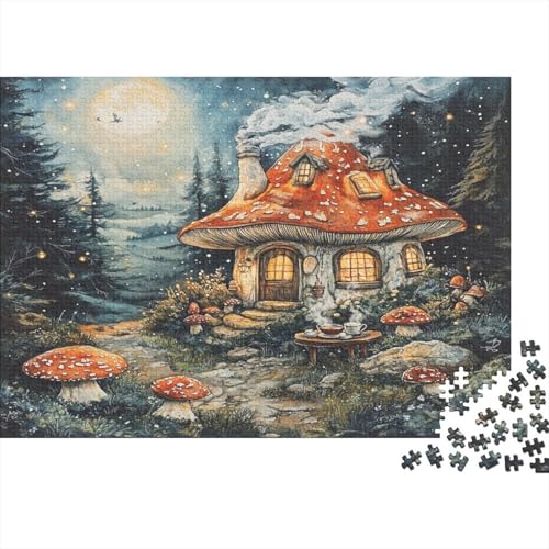 Pilz Wald Puzzle 1000pcs (75x50cm) Puzzles, Die Für Erwachsene Und Personen Ab 14 Jahren Geeignet Sind von KWFYBEHZ