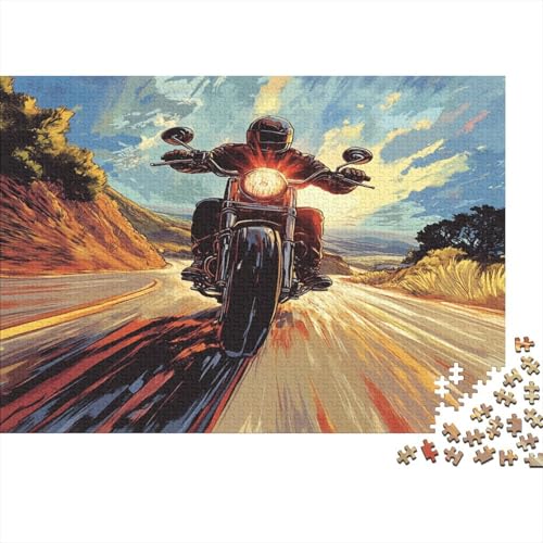 Puzzle 1000pcs (75x50cm) Erwachsene Fahrer - Indian Motorrad Puzzles Für Erwachsene Klassische Puzzles Erwachsene Puzzles Erwachsene 1000pcs (75x50cm) von KWFYBEHZ